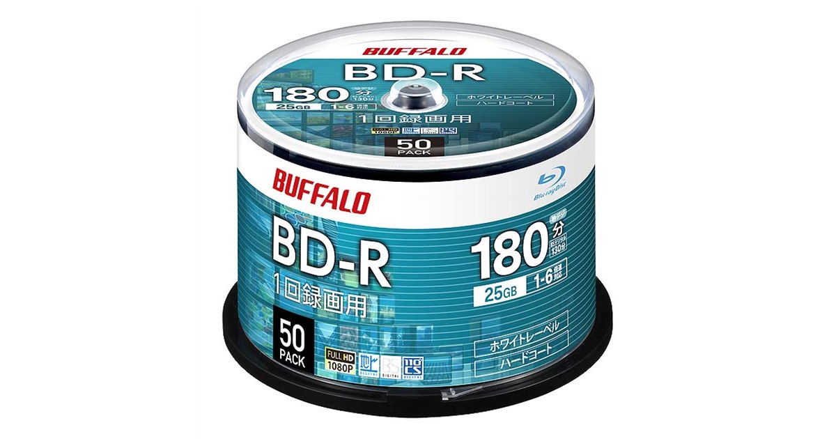 バッファロー、動作確認済みのBD-R/BD-R DL/BD-REメディア - 価格.com