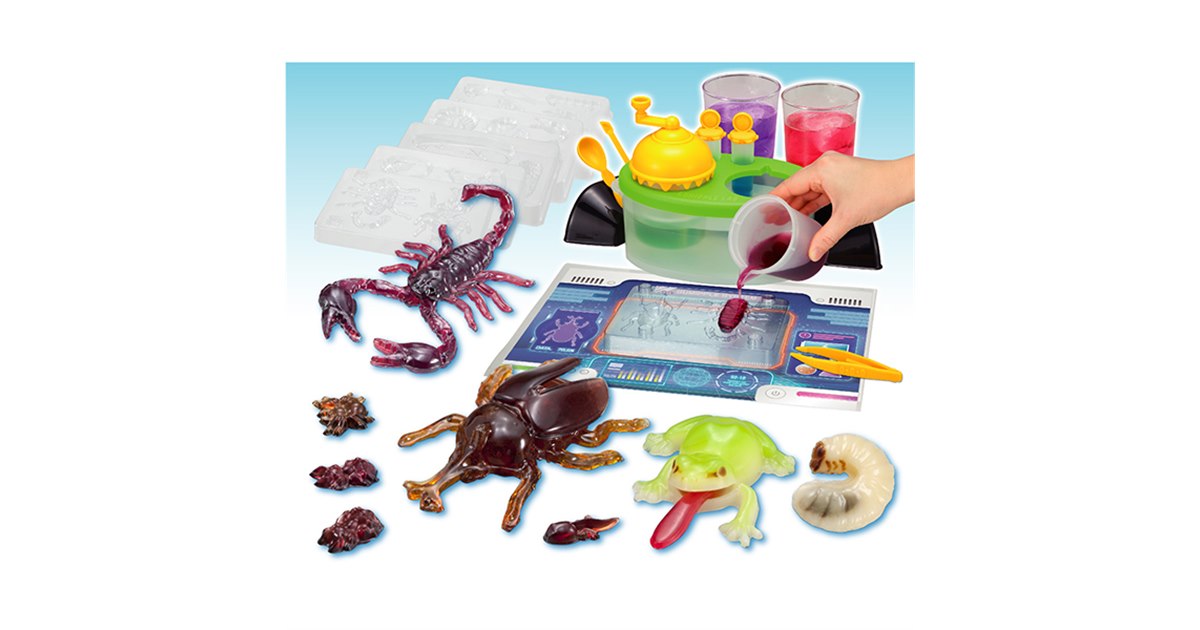 くみだ出品 メガハウス、リアルな昆虫型のグミやガラスの靴グミが作れる