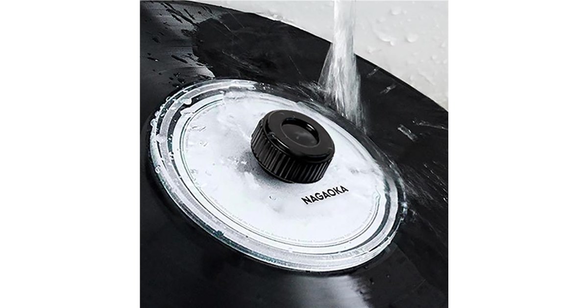 レコードの紙製ラベルを水洗いから保護、クリーニング用ラベル