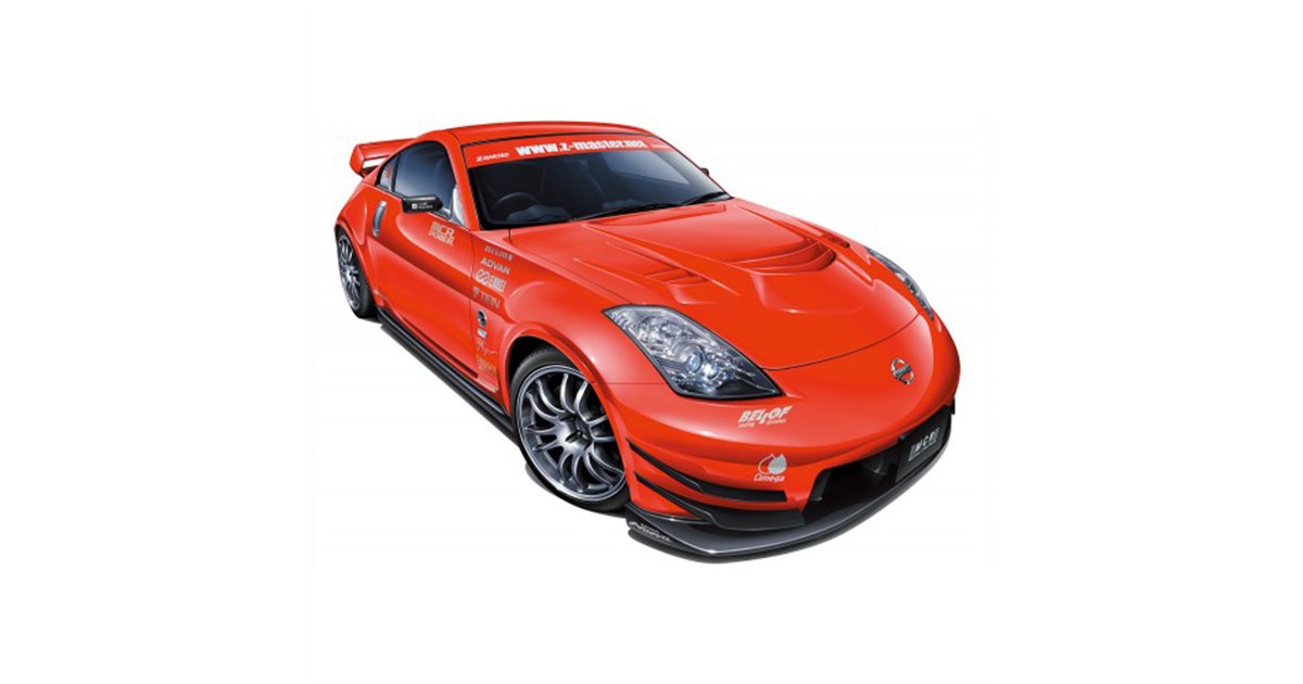 MCRの「Z33フェアレディZ」を再現、MCRボンネットを備えた1/24模型