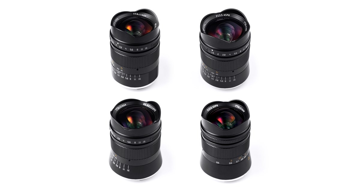 TTArtisan、「21mm f/1.5 ASPH」フルサイズミラーレス用4種を4/30発売
