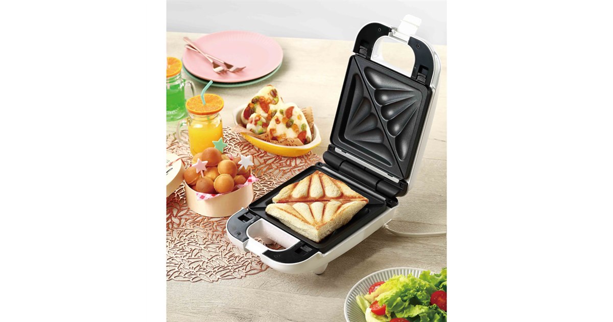 ライソン、7種類のプレート付き「7DAYS サンドメーカー」7,700円