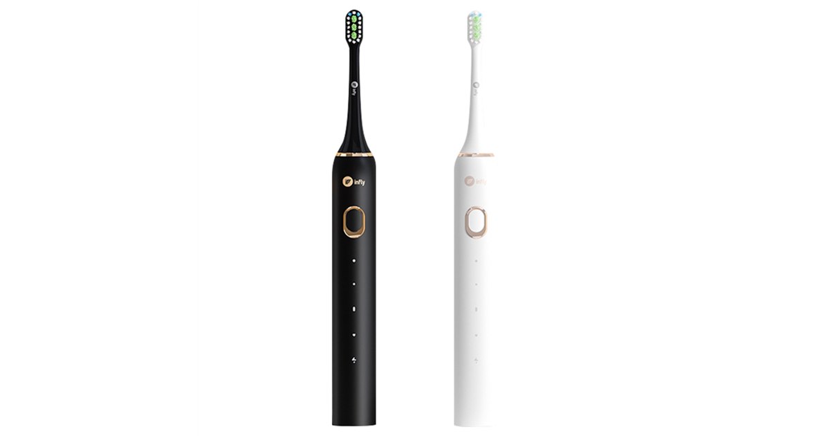 【けろ】infly PT02 電動歯ブラシ infly、最大42000回/分振動の音波振動式電動歯ブラシ「PT02