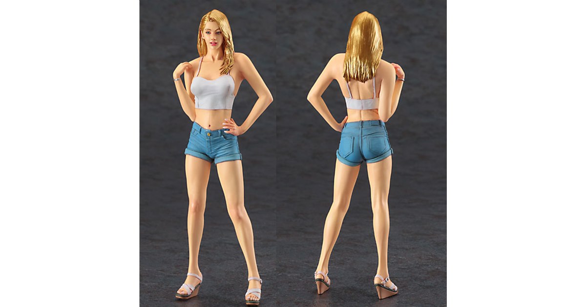 1/24 セクシーガール フィギュア 塗装済完成品 ホットパンツ メカニック 20210416190835_584_.jpg