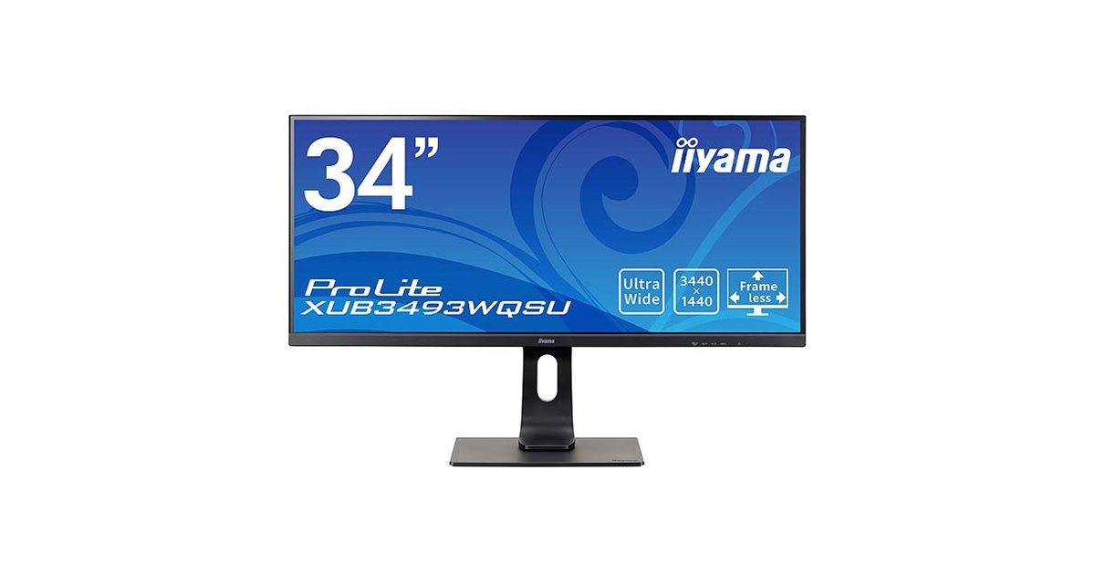 iiyama、3440×1440表示に対応した34型液晶ディスプレイ「ProLite XUB3493WQSU」 - 価格.com