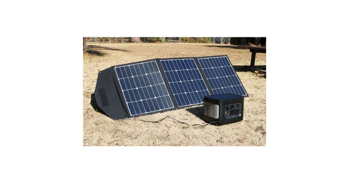 Owltech 120W ソーラーパネル 充電器 SLP120W オウルテック、最大出力120Wの折りたたみ式ソーラーパネル充電器を