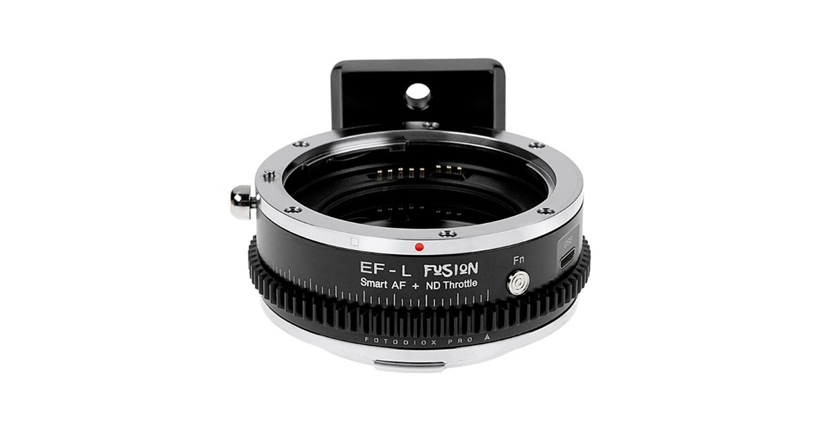 Fotodiox キヤノンEF → Ｌマウントアダプター NDフィルター内蔵 Fotodiox、キヤノンEF→Lマウントの可変式NDフィルター内蔵電子