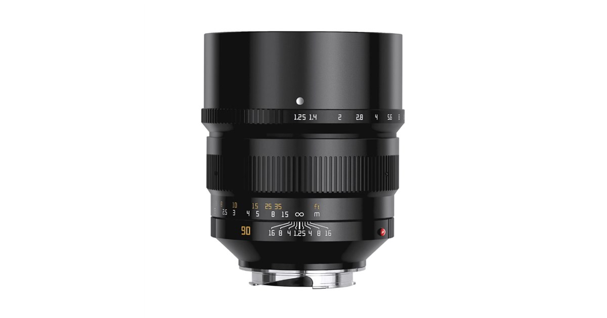 TTArtisan、ライカM用中望遠レンズ「90mm f/1.25」を5/25発売