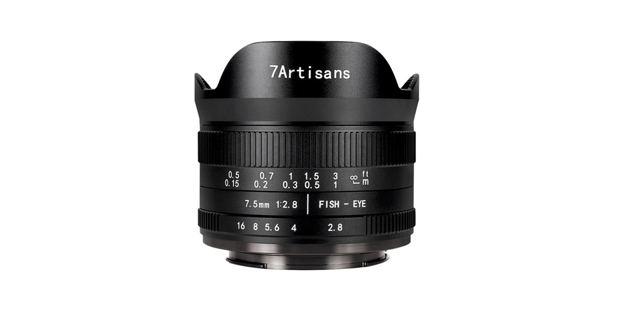 七工匠、APS-Cミラーレス用魚眼レンズ「7Artisans 7.5mm F2.8