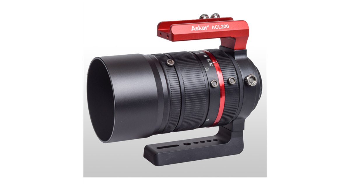 天体写真撮影のための200mmF4アストロカメラレンズ「Askar New ACL200