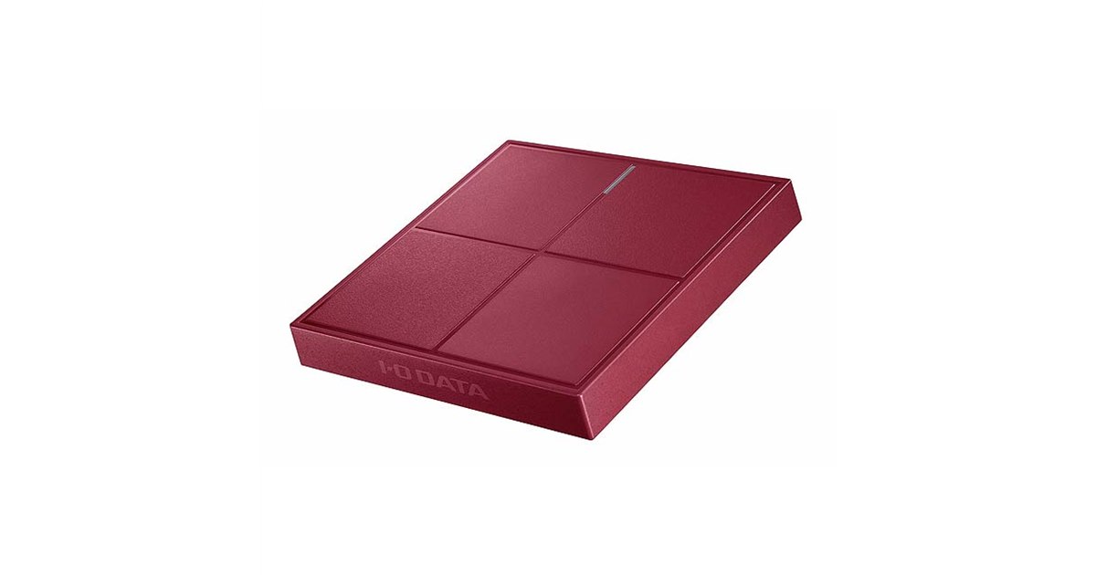 アイ・オー、チョコのような形状のポータブルSSD「カクうす SSPL