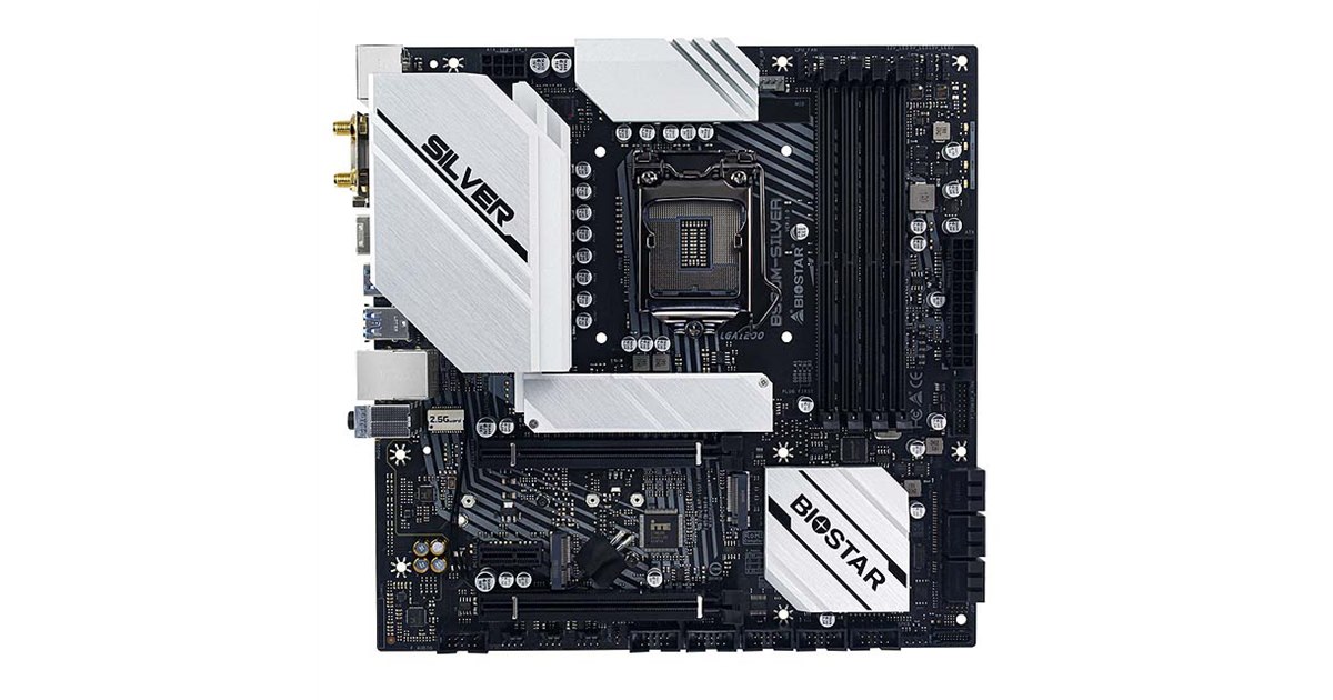 BIOSTAR、Intel B560を搭載したMicro ATXマザー「B560M-SILVER
