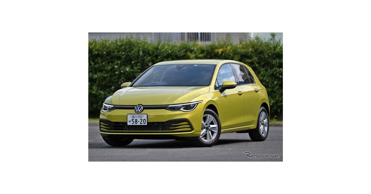 VW ゴルフ 新型】初代から受け継ぐCピラー健在、1Lエンジン＆48Vの