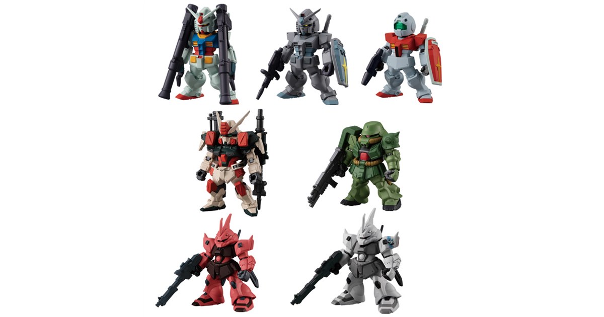 FW GUNDAM CONVERGE」第22弾、最終決戦仕様のガンダムなど全7種