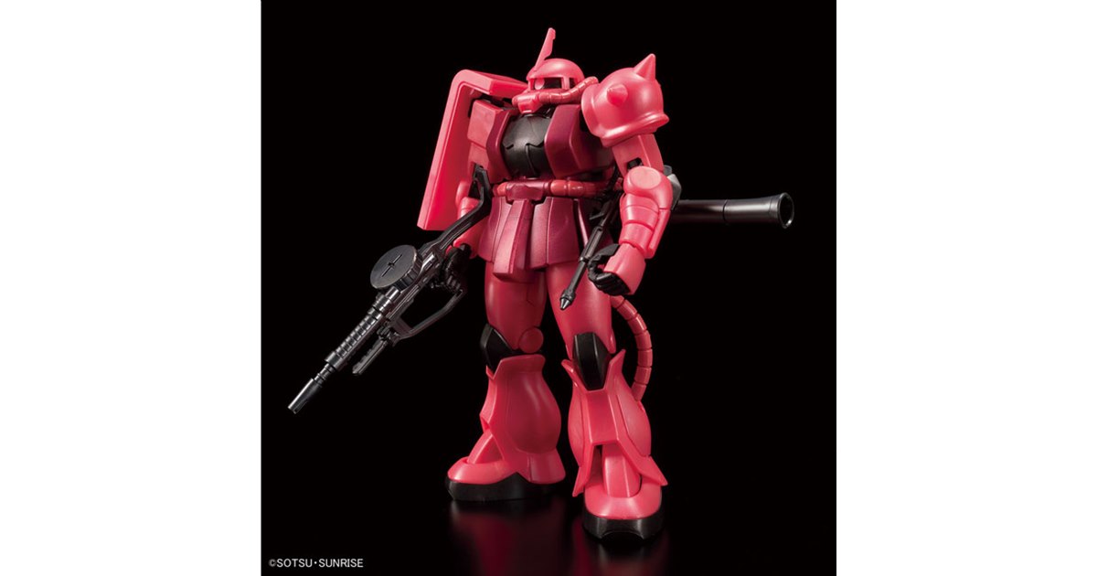 機動戦士ガンダム」シャア専用ザクIIがメタリックな限定HGガンプラで