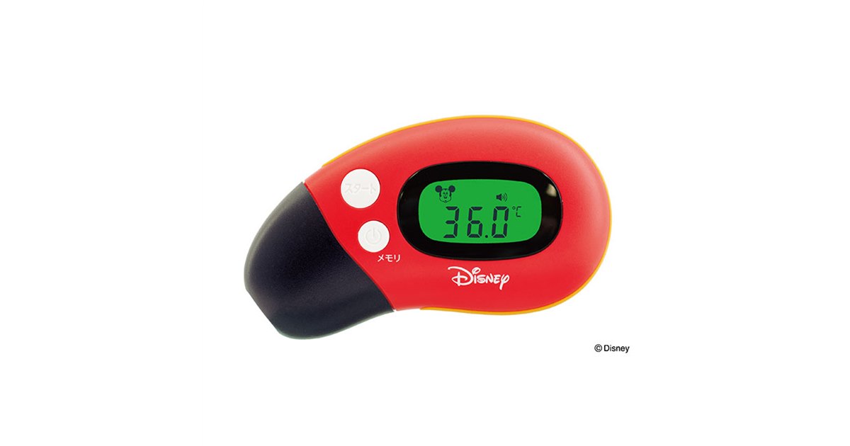 Dr.EDISON、ミッキーマウスをデザインした非接触式体温計「さっと