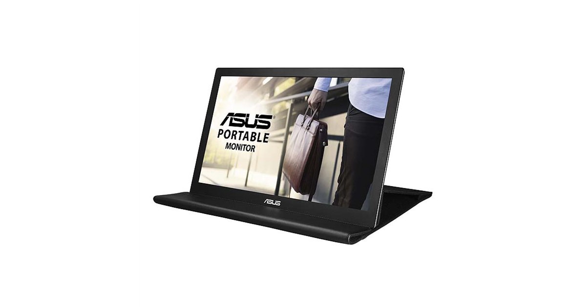 ASUS、USBケーブル1本で接続する15.6型モバイル液晶「MB168B-J