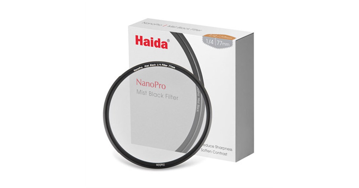 ハクバ、Haidaよりソフトフィルター「ミストブラック 1/4」を発売