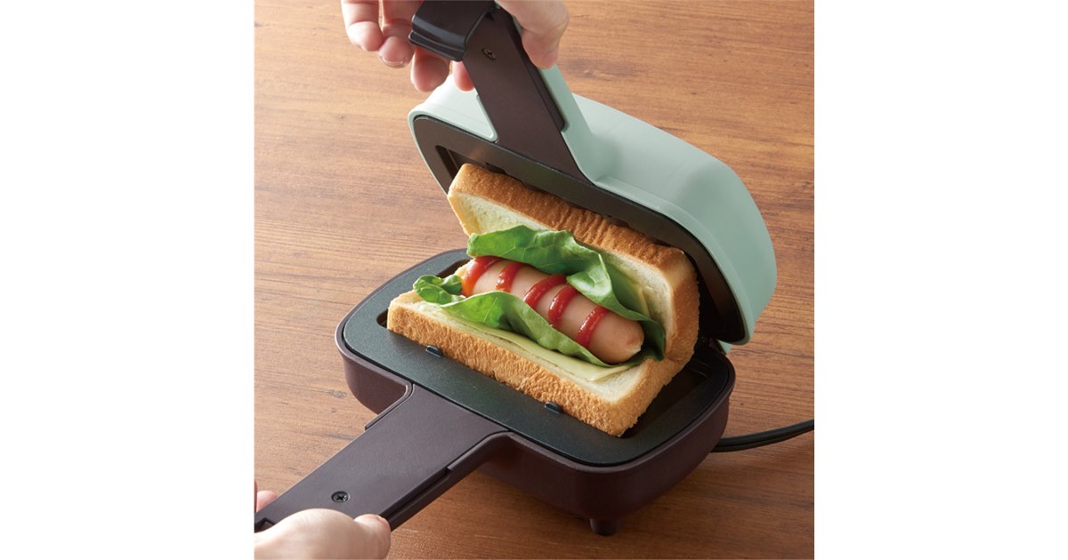 ラドンナ、1枚の食パンを折りたたんで作る「Toffy ハーフホットサンド