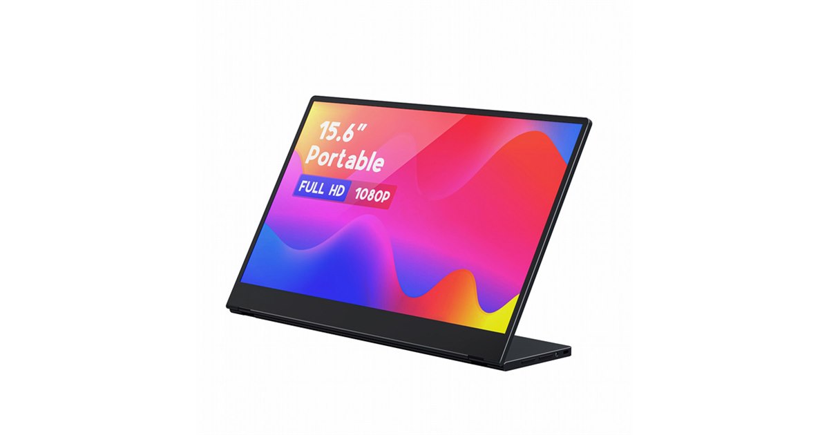 リンクス　ポータブルモニター LKM-156FA 22,800円、自立スタンドを搭載した15.6型フルHDモバイル液晶「LKM