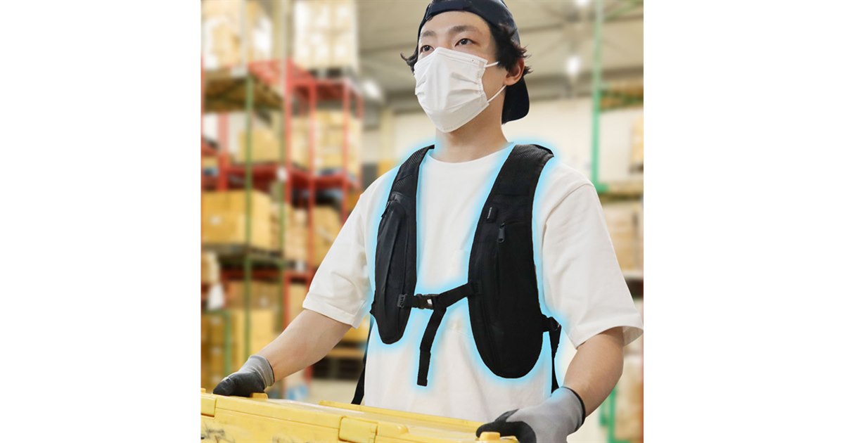 サンコー、循環する氷水で上半身を冷やす「水冷クールベストPlus