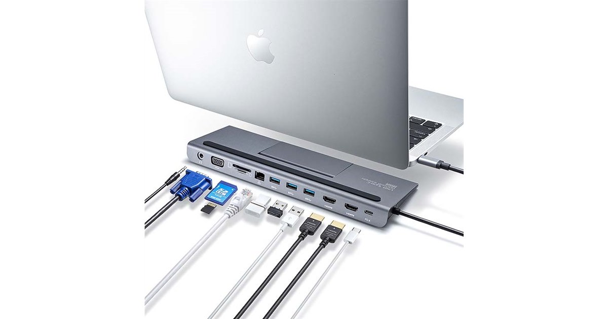 サンワサプライ USB Type-C ドッキングステーションUSB-CVDK8 サンワダイレクト本店 サンワサプライ【オフィス・PC周辺通販】