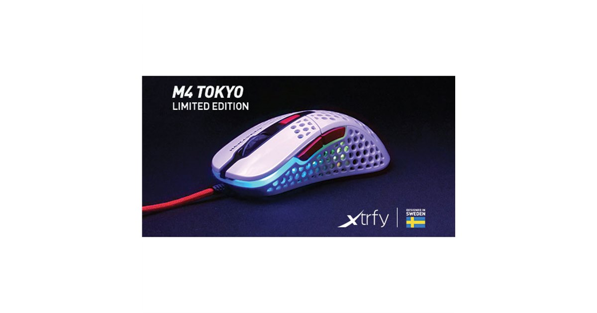 【5000個限定】Xtrfy M4 RGB TOKYO 2021/8/20発売 Xtrfy、全世界5000個の限定生産ゲーミングマウス「M4 RGB TOKYO