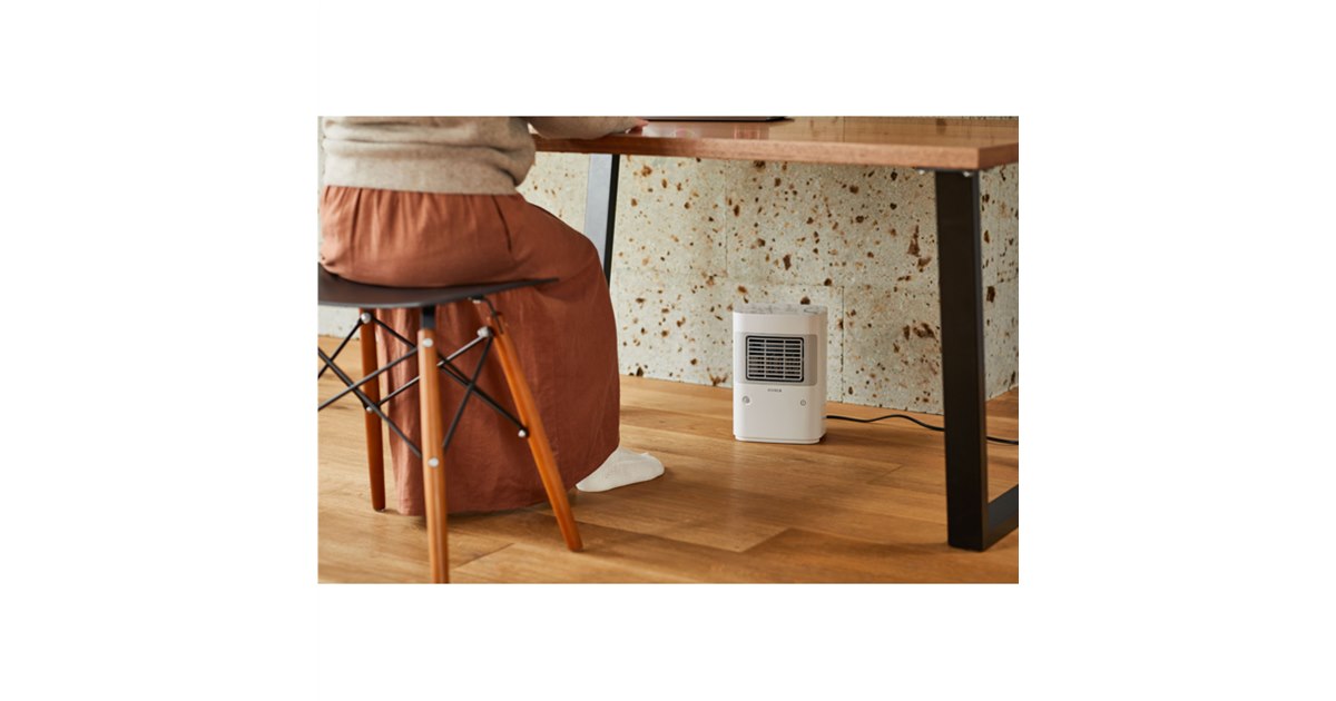 シロカ、温度調節＆人感センサー付きの足元ヒーター「まめポカ」9/18