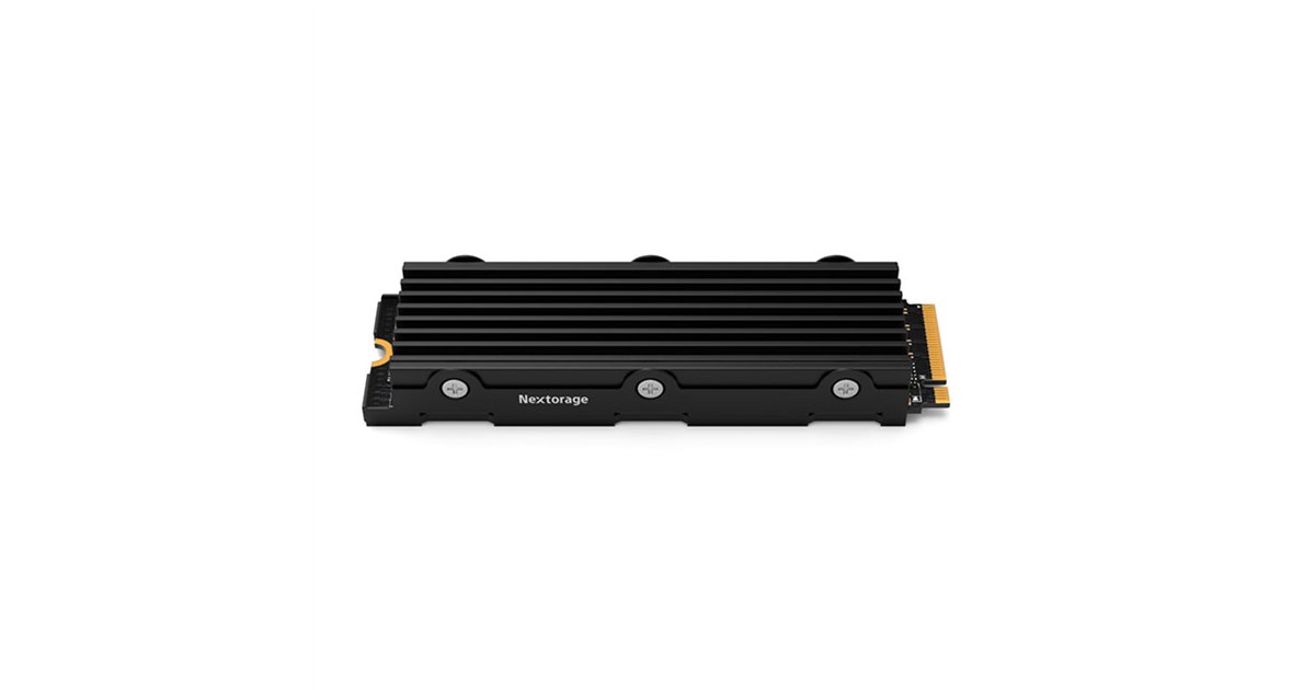 Nextorage、PS5で使用できるPCIe 4.0対応のヒートシンク一体型 Nextorage、PS5で使用できるPCIe 4.0対応のヒートシンク一体型