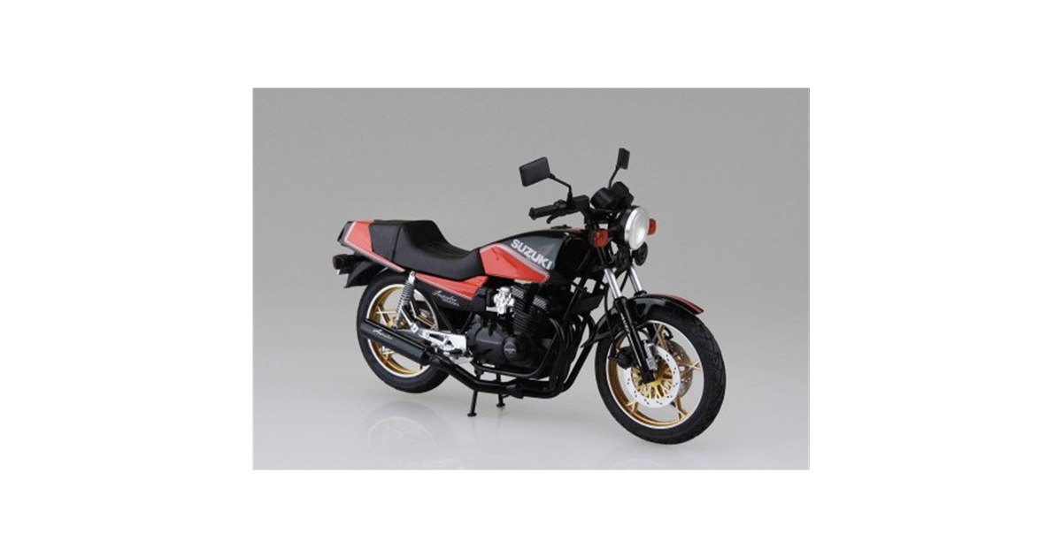 AOSHIMA、1982年に登場した「GSX400FS インパルス」を再現した1/12模型