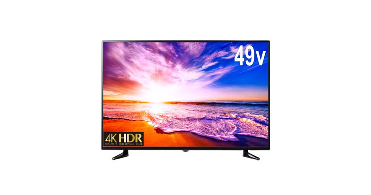 即日受渡❣️全国送料込グリーンハウス4K/HDR対応49V型液晶テレビ wm-gh-tv49em.png