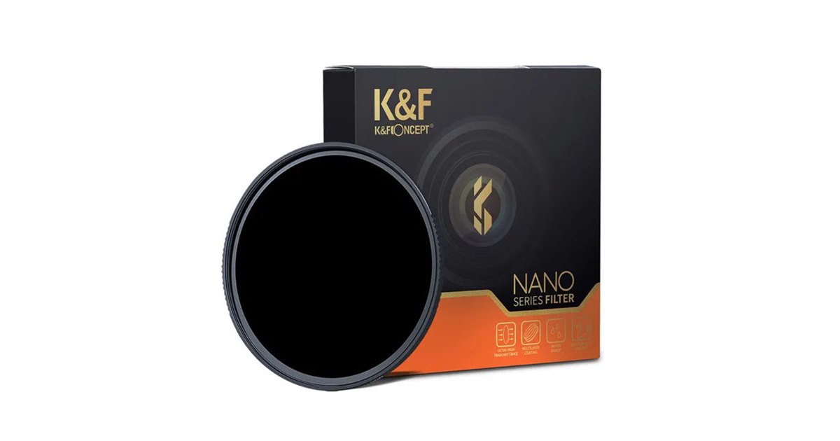 K&F Concept、光量1/1000に減光する「NDフィルター ND1000」を10/7発売