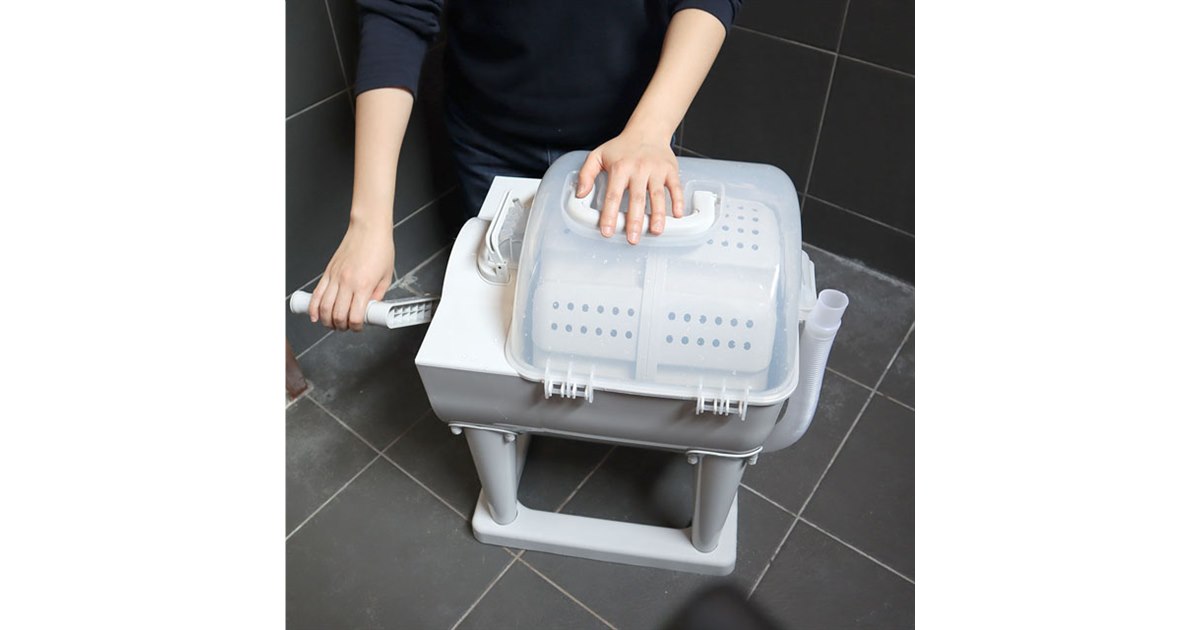 ぶん回すドラム式洗濯機「ぐるぐるぶんまわ槽」が7,980円で発売