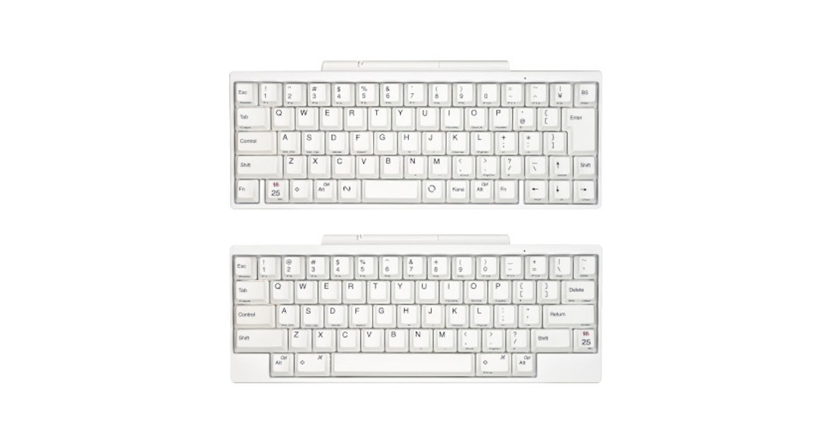 PFU、「Happy Hacking Keyboard」25周年で“雪”をイメージした純白