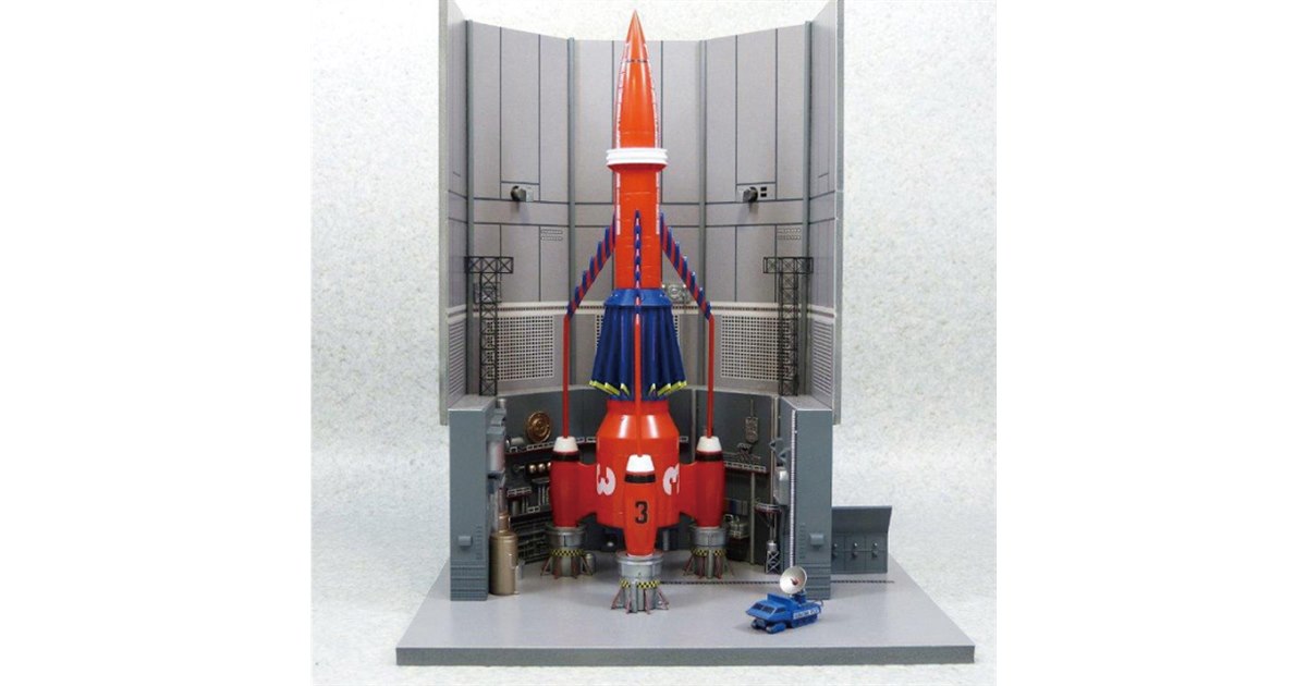 AOSHIMA、「サンダーバード3号」搭乗シーンを再現できる1/350模型