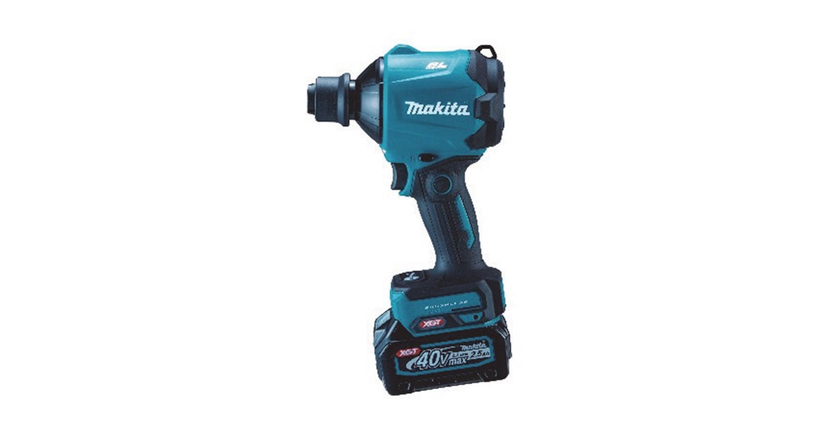 マキタ、40Vmaxバッテリーで稼働する最大風速200mの「充電式エアダスタ