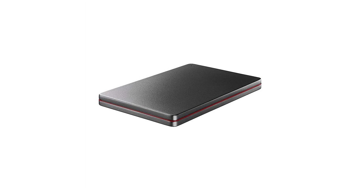I-ODATAポータブルHDD blackred 1TB HDPX-UTSC1K アイ・オー、MacのTime Machineに対応したポータブルHDD「HDPX-UTSC