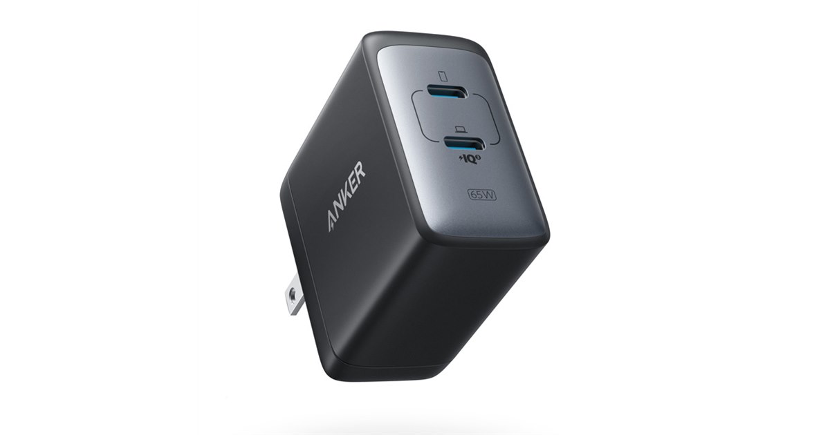Anker、「Anker GaN ll」搭載のUSB急速充電器に合計最大65W出力