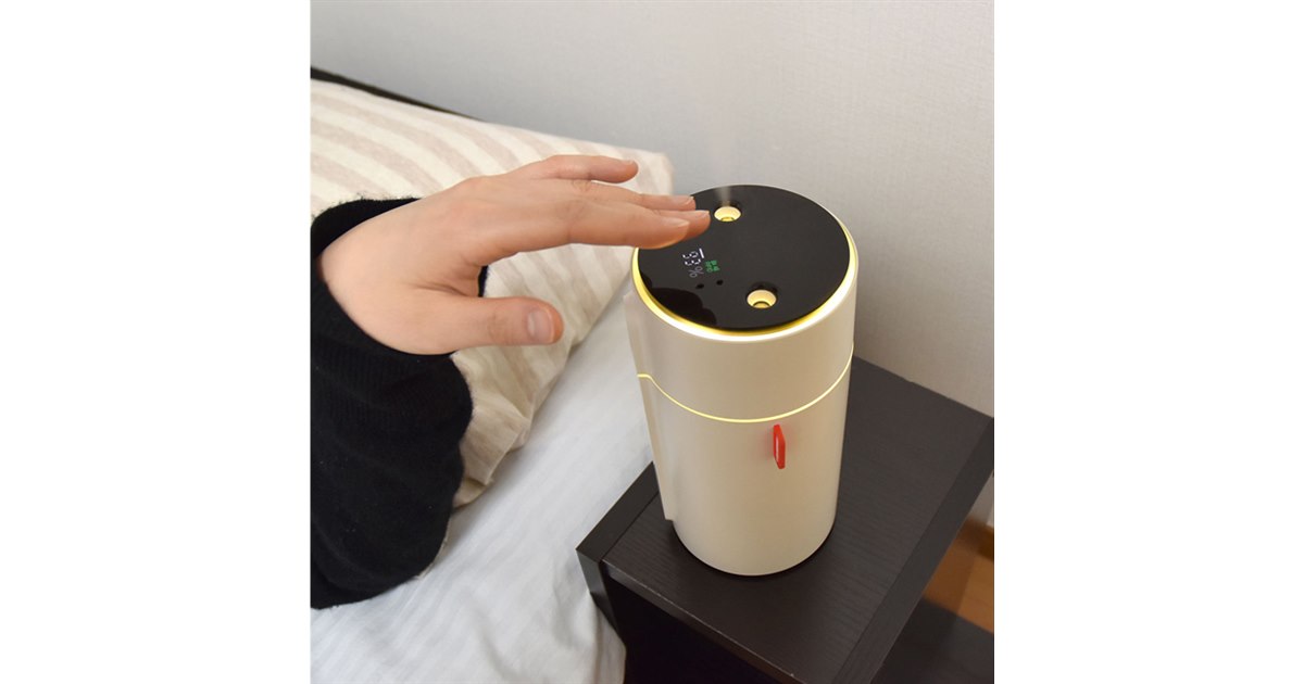 サンコー、手をかざして操作できる卓上加湿器「センサーツインミスト