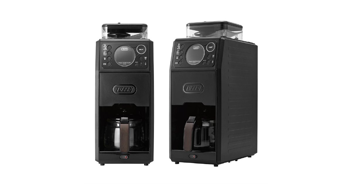 【Toffy】全自動ミル付きカスタムドリップコーヒーメーカー ラドンナ ラドンナ、「Toffy 全自動ミル付カスタムドリップコーヒー