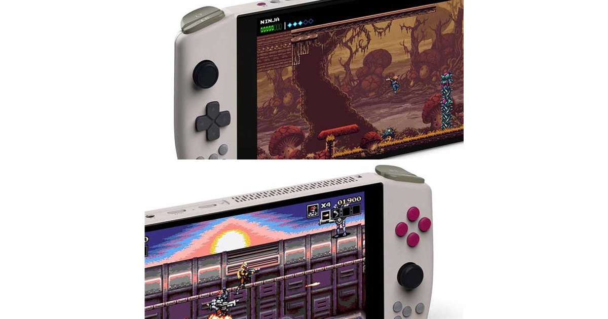 レトロな配色の7型ゲーミングPC「AYA NEO 2021 Pro RETRO POWER