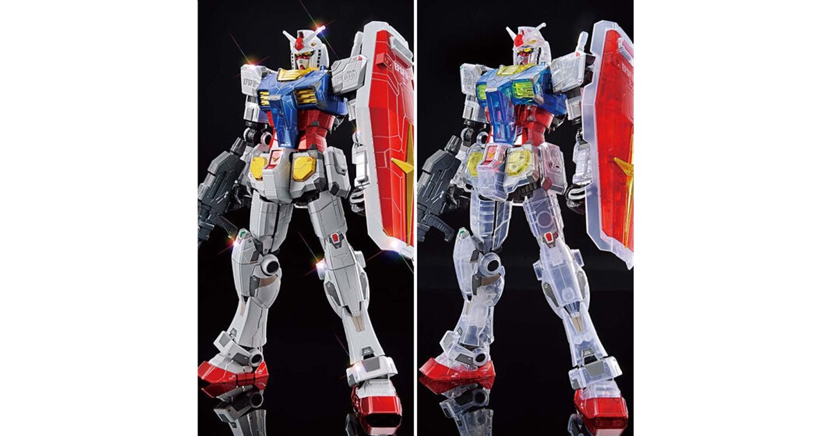 1/100 RX-78F00 ガンダム」チタニウムフィニッシュ/クリアカラーが