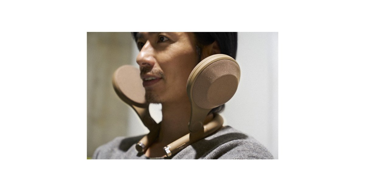 アイワ、“耳や頭部を圧迫しない”ショルダースピーカー「ButterflyAudio
