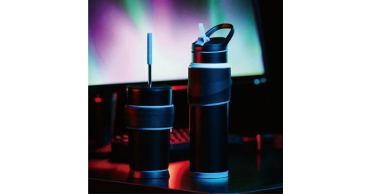 ゲーム中の水分補給をサポート、「ゲーミングタンブラー」「ゲーミング