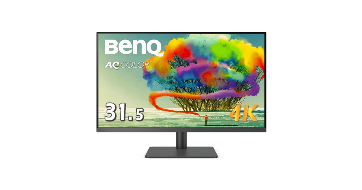 BenQ、4K UHD解像度のデザイナー向け31.5型液晶ディスプレイを本日2/25