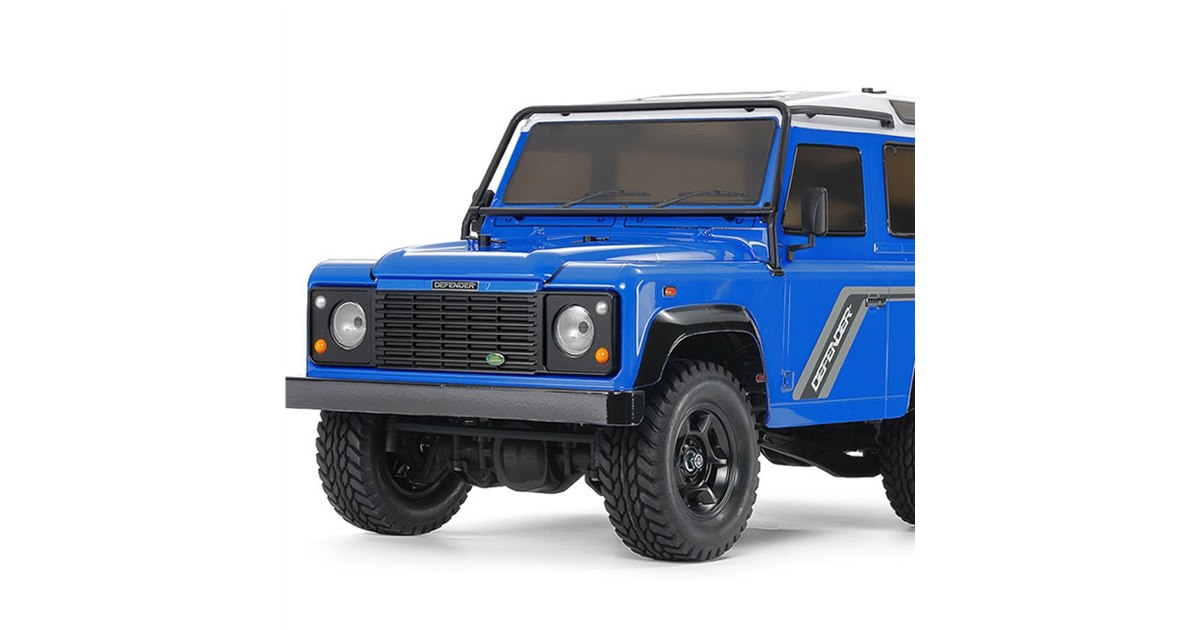タミヤ、塗装済みライトブルーボディの「ディフェンダー90」1/10電動RC