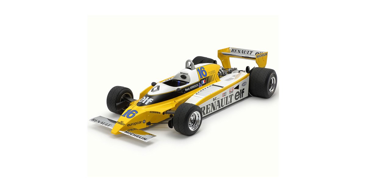 タミヤ、1980年代F1マシン「ルノーRE-20ターボ」再現の1/12模型を5月21日発売 - 価格.com