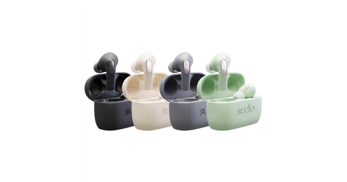 Sudio、「空間オーディオモード」搭載の完全ワイヤレスANCイヤホン