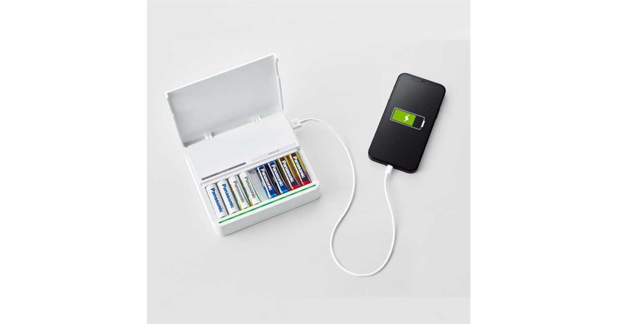 パナソニック、モバイルバッテリーとしても使える「USB出力付き8