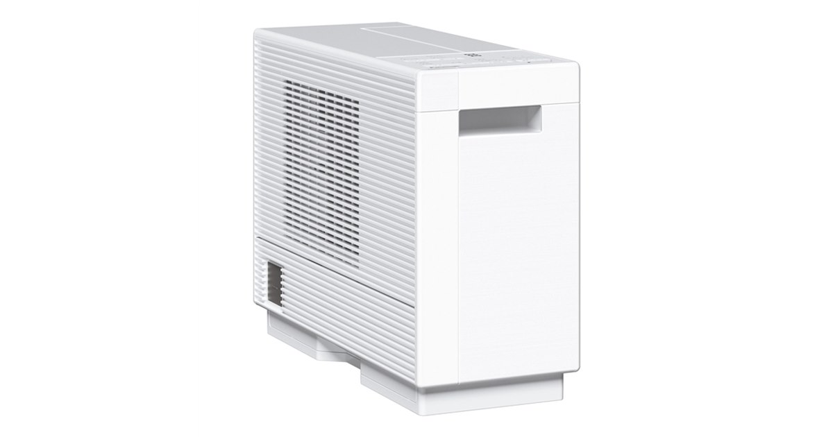 値下げしました パナソニック 衣類乾燥除湿機 F-YZVXJ60-W 【美品】 パナソニック、高さ約33.5cmのコンパクト衣類乾燥除湿機「F